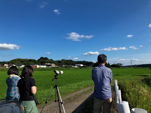 コウノトリが飛来した農村環境